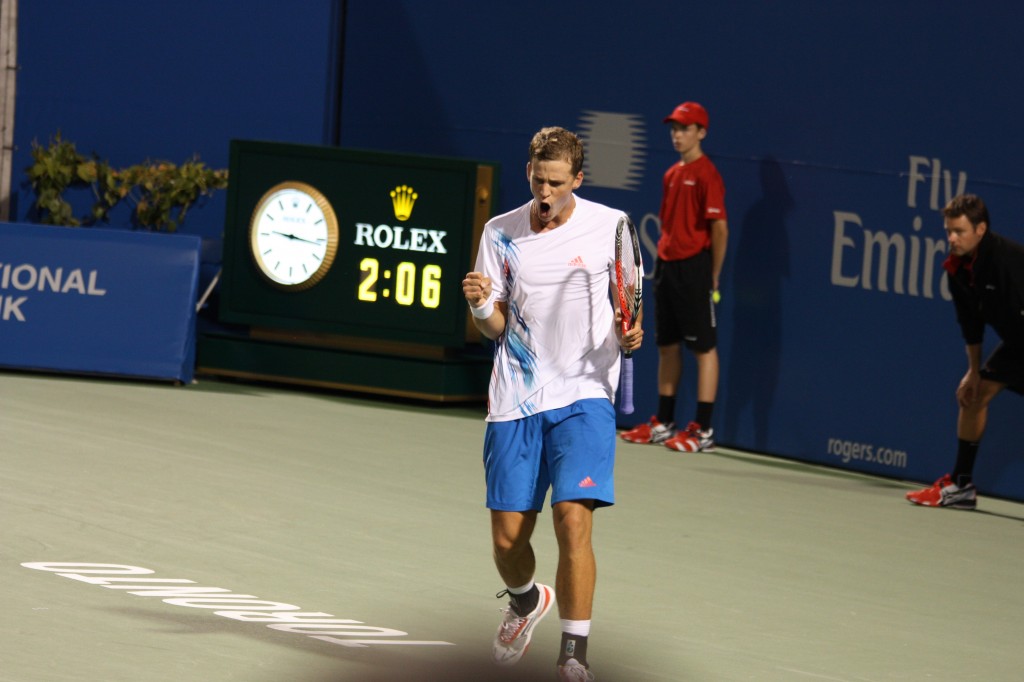 Picture of Vasek Pospisil yelling "come on" [1/4]
