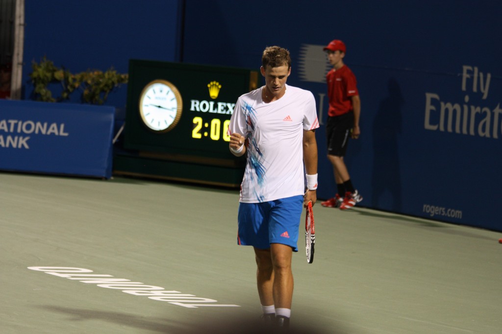 Picture of Vasek Pospisil yelling "come on" [3/4]